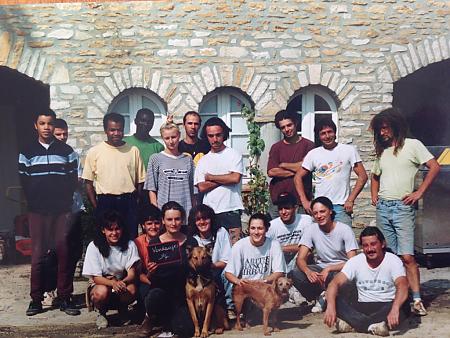 photo de l'équipe de vendangeurs en 1994